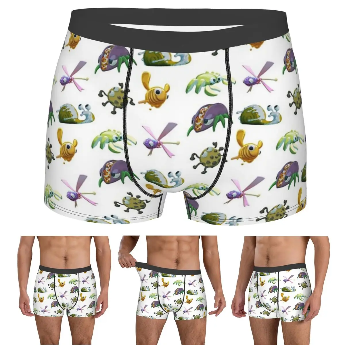 Boxer Underpants Shorts Bugsnax Sticker Pack Panties Men's Soft Underwear for Homme Man Boyfriend Gift
Boxer Underpants Shorts Bugsnax Sticker Pack Panties Men's Soft Underwear for Homme Man Boyfriend Gift