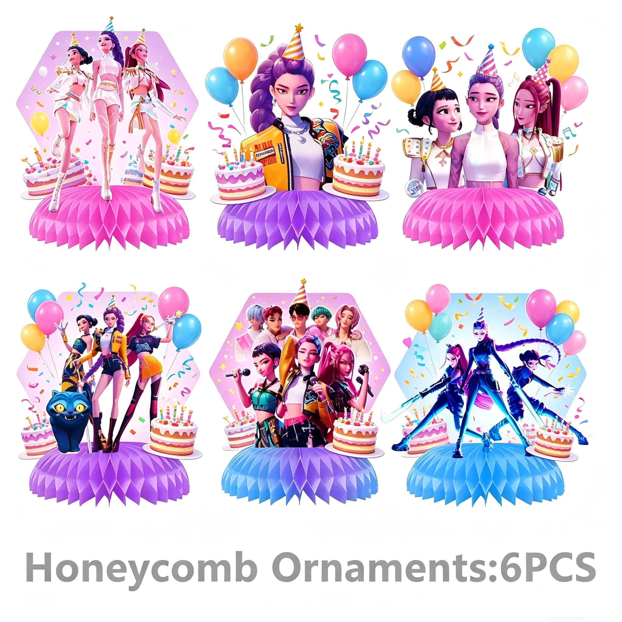Anime KPOP Figures Decorations Girl Birthday Party Honeycomb Ornaments Desktop Decoration Props Gift for party decor lovers
Anime KPOP Figures Decorations Girl Birthday Party Honeycomb Ornaments Desktop Decoration Props Gift for party decor lovers