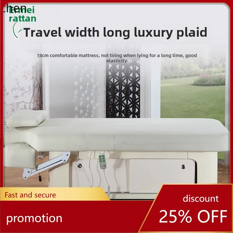 HXL Широкая электрическая косметическая кровать из латекса высокого класса с музыкальной кроватью, подъемная физиотерапевтическая кровать с постоянной температурой
HXL Широкая электрическая косметическая кровать из латекса высокого класса с музыкальной кроватью, подъемная физиотерапевтическая кровать с постоянной температурой