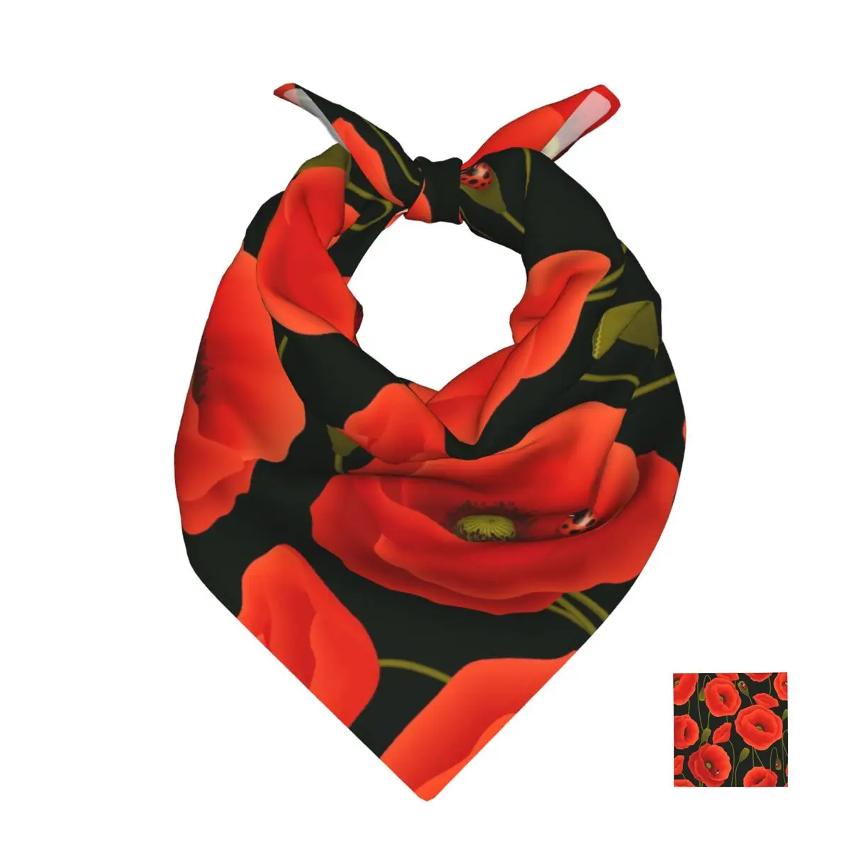 Poppy Pattern Square Scarf Soft Breathable Daily Kerchief
Poppy Pattern Square Scarf Soft Breathable Daily Kerchief