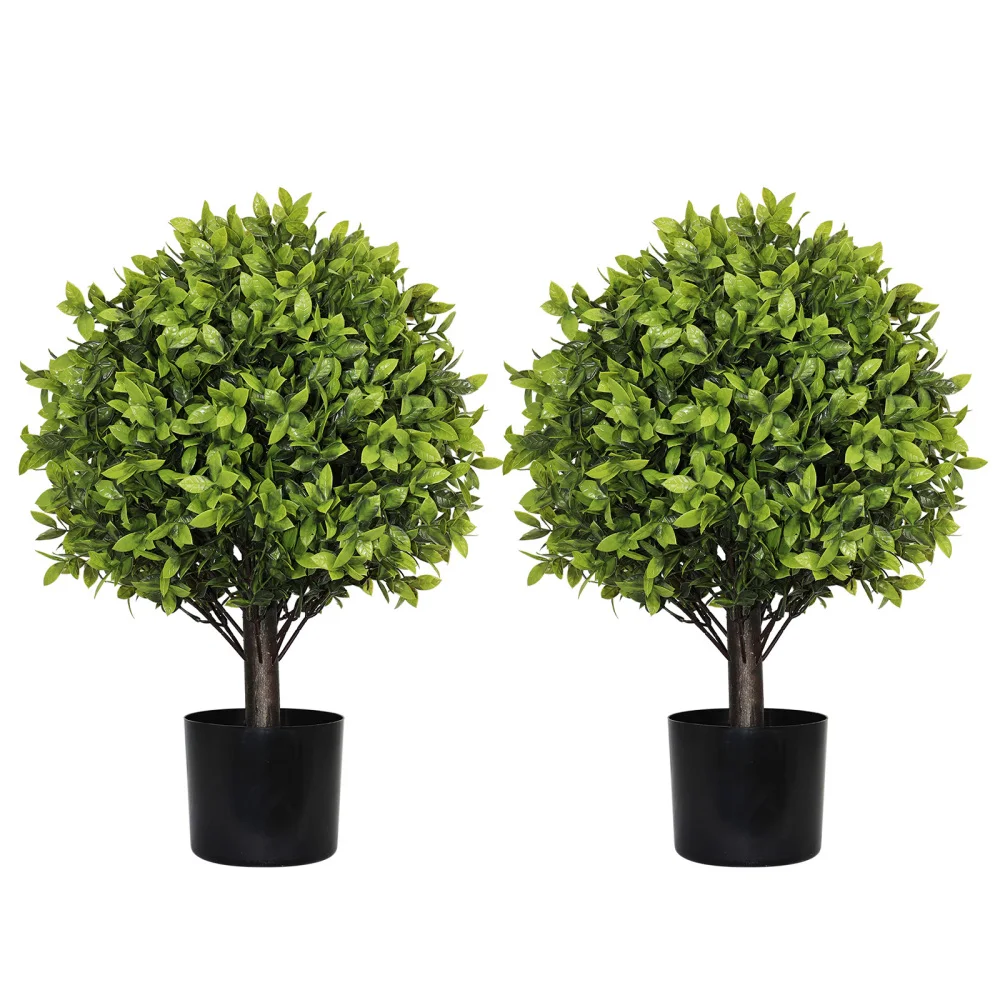 22in Artificial Boxwood Topiary Ball Trees in Pots for Indoor Outdoor Home Garden Decor 2pcs/set
22in Artificial Boxwood Topiary Ball Trees in Pots for Indoor Outdoor Home Garden Decor 2pcs/set