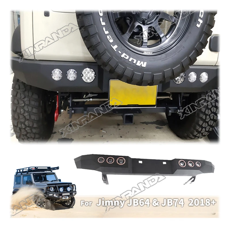 HOLACAR Jimny JB74 Accesssorie Rear Bumper with rear lights Steel Rear Bumper For Suzuki Jimny JB64 JB64W JB74W 2018-2024
HOLACAR Jimny JB74 Accesssorie Rear Bumper with rear lights Steel Rear Bumper For Suzuki Jimny JB64 JB64W JB74W 2018-2024