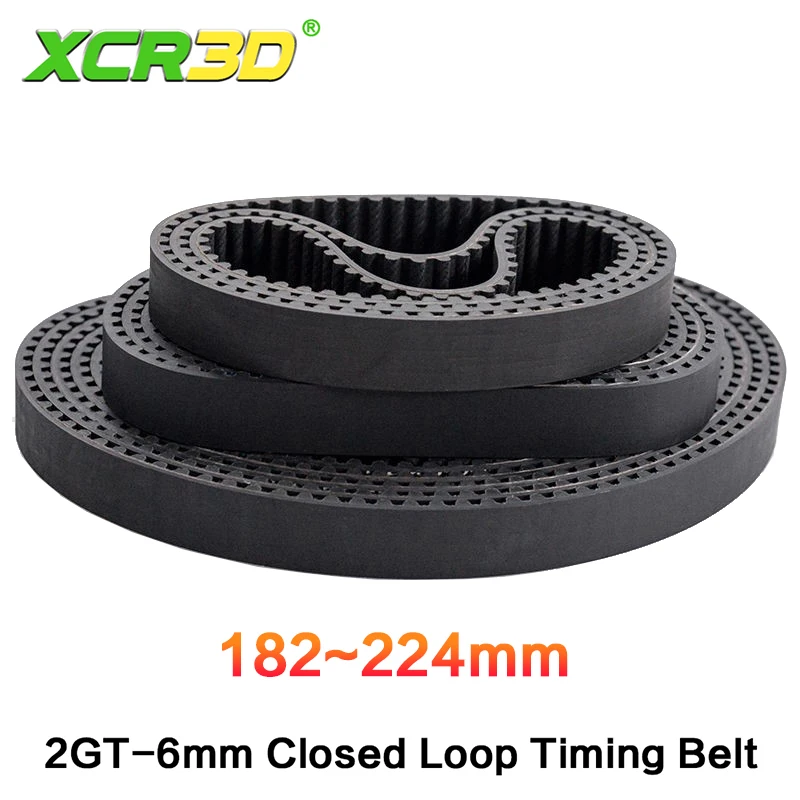 XCR3D 2GT Belt Width 6mm Rubber Closed Loop Perimeter Circumference 182-224mm GT2 Timing Synchronous 3D Printer Parts
XCR3D 2GT Belt Width 6mm Rubber Closed Loop Perimeter Circumference 182-224mm GT2 Timing Synchronous 3D Printer Parts