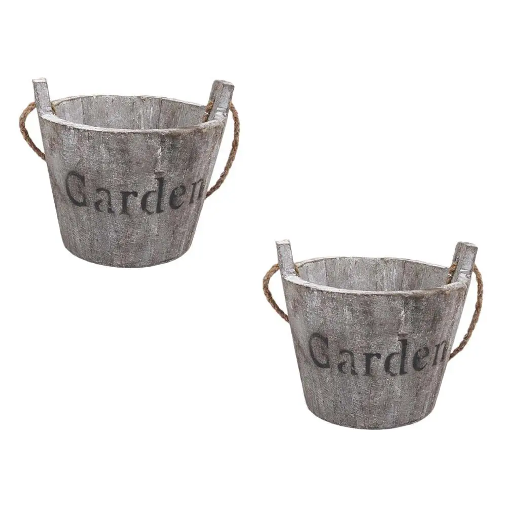 Wooden Flower Pot 2 Pcs Plant Bowl Pots Outdoor Cute Plants Rustic Planter Succulent Barrel Sturdy Durable Smooth Lines Balcony
Wooden Flower Pot 2 Pcs Plant Bowl Pots Outdoor Cute Plants Rustic Planter Succulent Barrel Sturdy Durable Smooth Lines Balcony