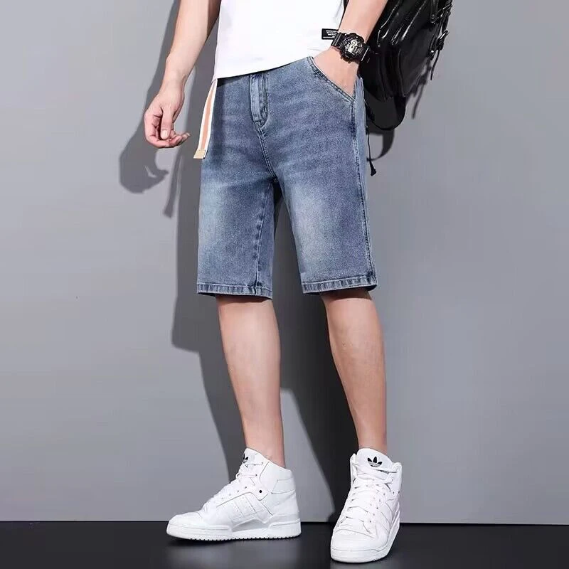 Men Trend Versatile Casual Wide Leg Knee Length Jeans Male Summer High Quality Denim Shorts Classic Loose Straight Leg Pants
Men Trend Versatile Casual Wide Leg Knee Length Jeans Male Summer High Quality Denim Shorts Classic Loose Straight Leg Pants
