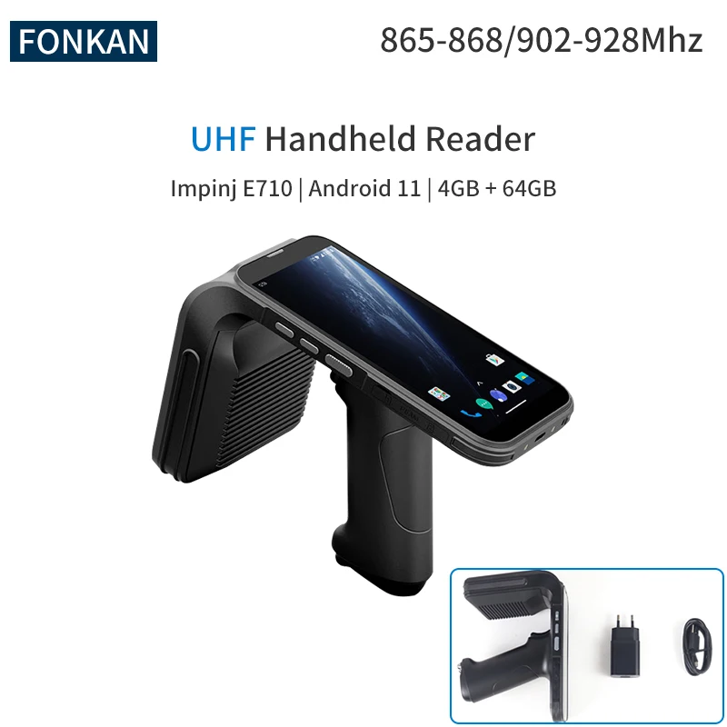 C5 UHF Handheld RFID Reader Long Range UHF RFID Reader Android 11.0 with Wifi BT 4G GPS Camera Function for Warehouse Manage
C5 UHF Handheld RFID Reader Long Range UHF RFID Reader Android 11.0 with Wifi BT 4G GPS Camera Function for Warehouse Manage