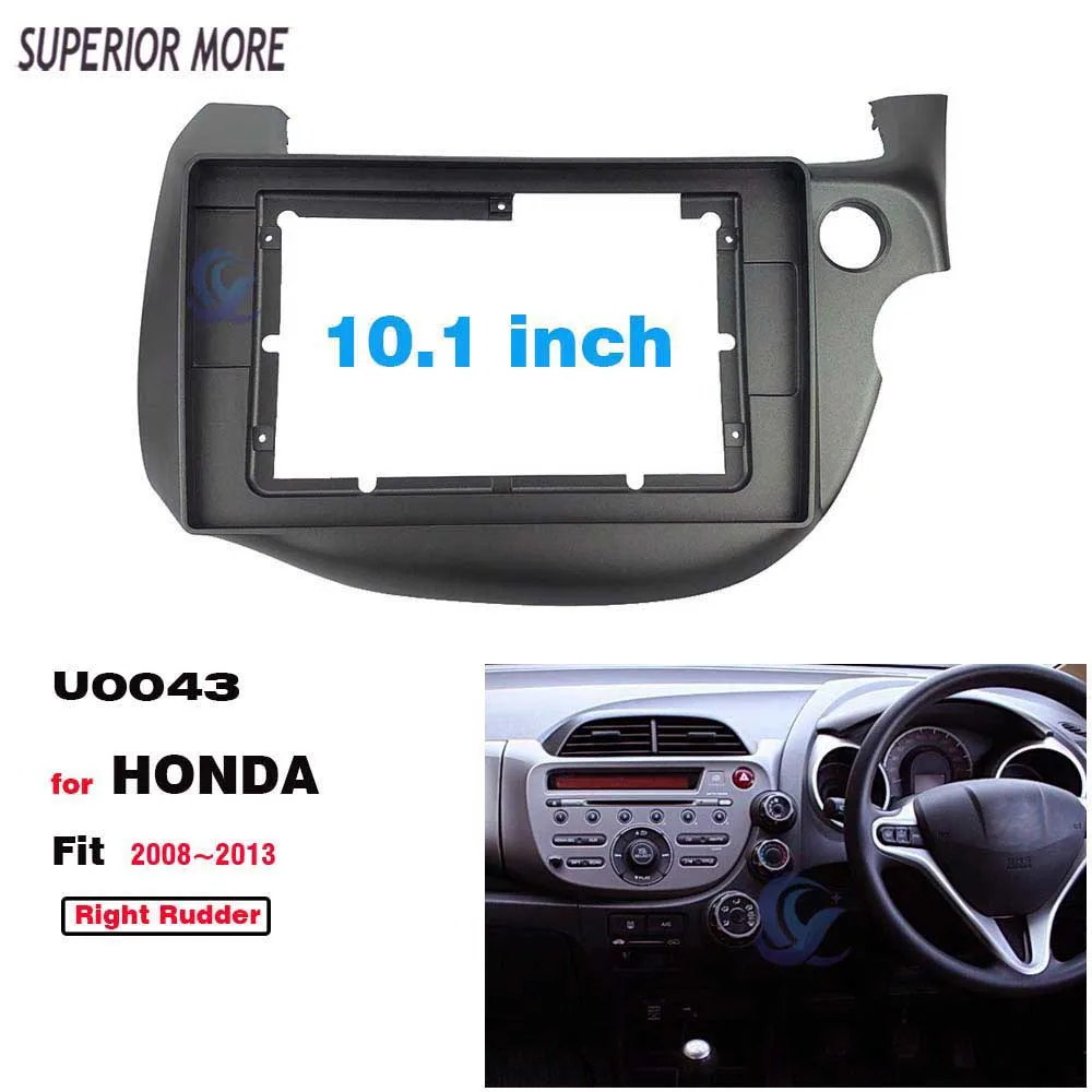 Car Accessories: 10.1 Inch 2 Din Fascia Panel Frame w/ Android Radio Audio for Honda Fit Jazz 2008 Dashboard Mounting Kit
Car Accessories: 10.1 Inch 2 Din Fascia Panel Frame w/ Android Radio Audio for Honda Fit Jazz 2008 Dashboard Mounting Kit