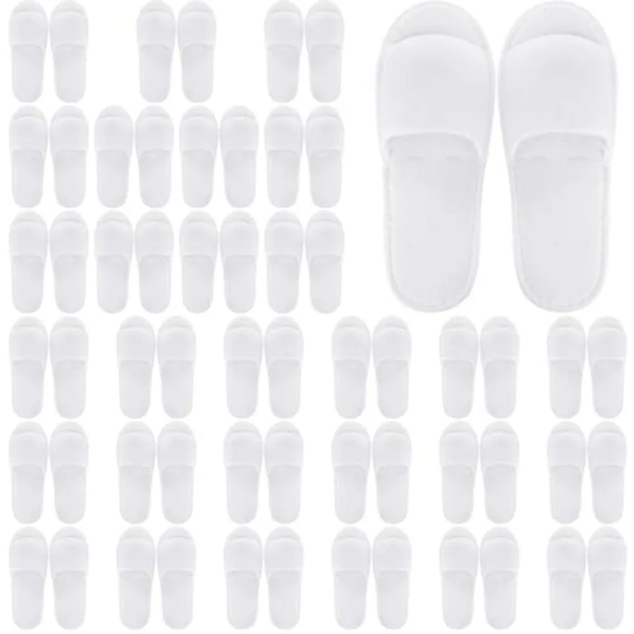 30 Pairs Disposable Slippers Open Toe White Non-Slip Slippers Bulk for Unisex Travel Home Hotels Spa Guest
30 Pairs Disposable Slippers Open Toe White Non-Slip Slippers Bulk for Unisex Travel Home Hotels Spa Guest