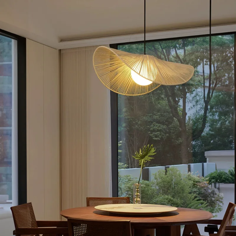 Nordic Vintage Wabi Sabi CottonRope Straw Hat Led Pendant Lights Restaurant Bar Chandelier B&B Cafe Bedroom Hanging Lamp Fixture
Nordic Vintage Wabi Sabi CottonRope Straw Hat Led Pendant Lights Restaurant Bar Chandelier B&B Cafe Bedroom Hanging Lamp Fixture