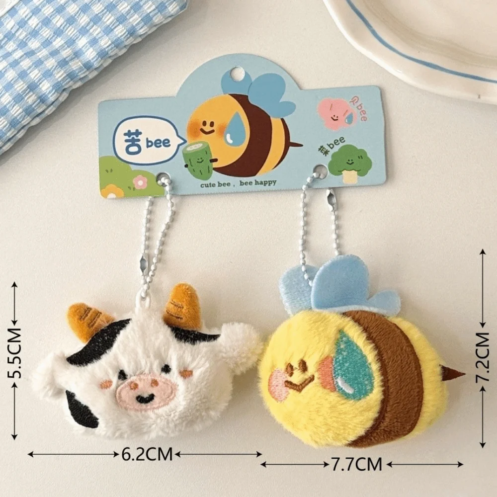 2pcs New Cartoon Animals Plush Doll Keychain Cute Shark Bitter Melon Backpack Charm Shell Cow Bee Bag Pendants for Women Girls
2pcs New Cartoon Animals Plush Doll Keychain Cute Shark Bitter Melon Backpack Charm Shell Cow Bee Bag Pendants for Women Girls