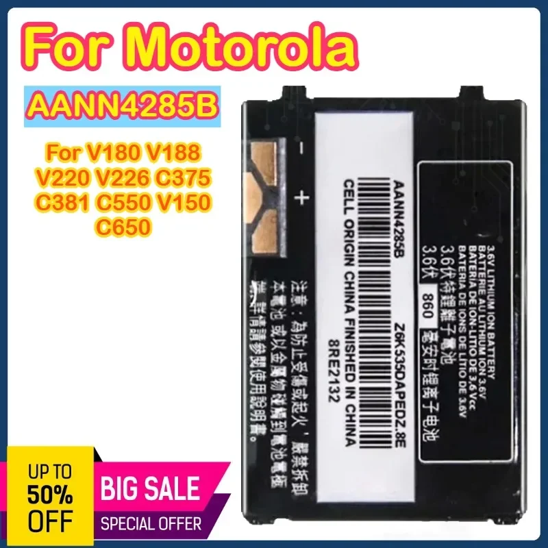 AANN4285B 860 мАч аккумулятор мобильного телефона AANN4285B для Motorola V180 V188 V220 V226 C375 C381 C550
AANN4285B 860 мАч аккумулятор мобильного телефона AANN4285B для Motorola V180 V188 V220 V226 C375 C381 C550