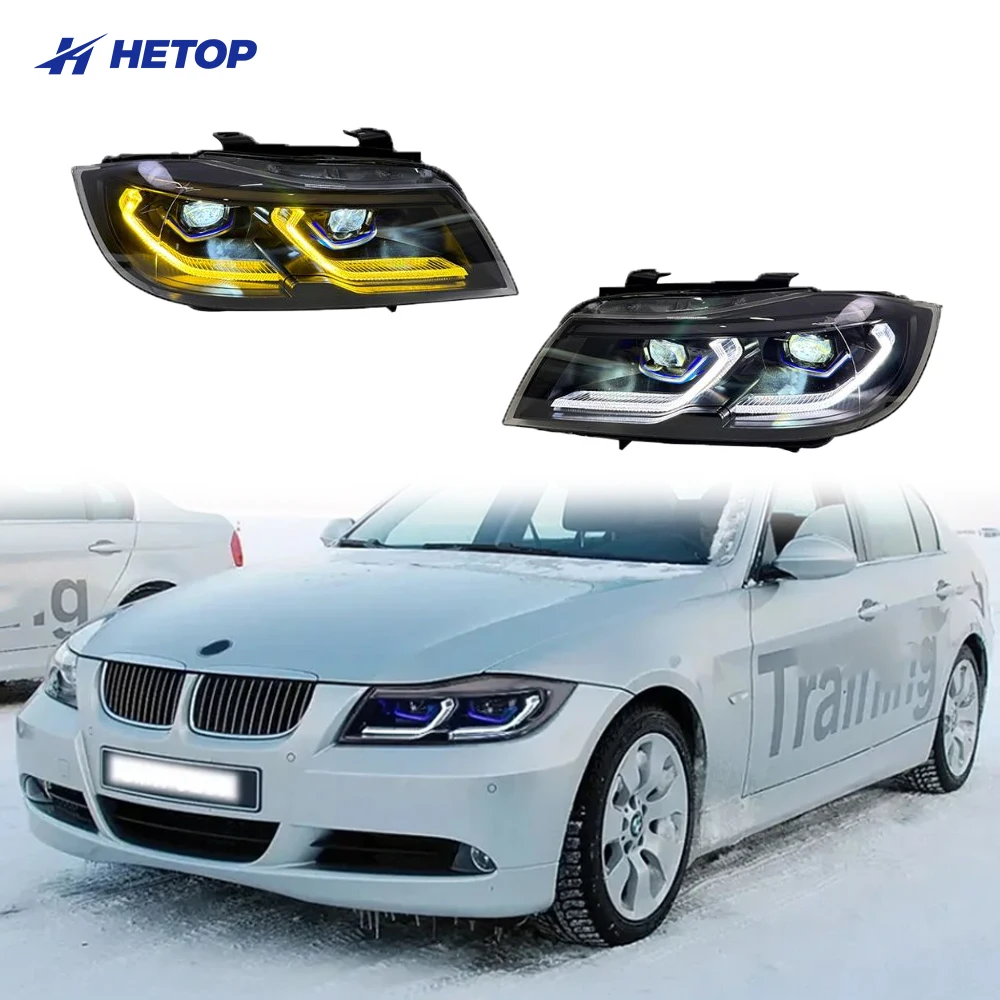 HETOP E90 2005-2012 3 Series Dual Color Auto Laser Style V2 V3 LED E91 3-series Drls Yellow White Head Lights for BMW Headlight
HETOP E90 2005-2012 3 Series Dual Color Auto Laser Style V2 V3 LED E91 3-series Drls Yellow White Head Lights for BMW Headlight