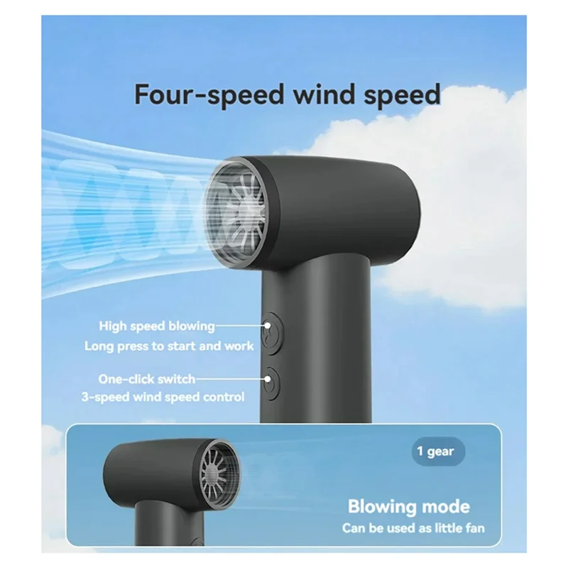A60E-New 100000RPM Portable Brushless Motor Violent Fan Handheld High-Speed Turbo Jet Fan Outdoor Blower Super Powerful
A60E-New 100000RPM Portable Brushless Motor Violent Fan Handheld High-Speed Turbo Jet Fan Outdoor Blower Super Powerful