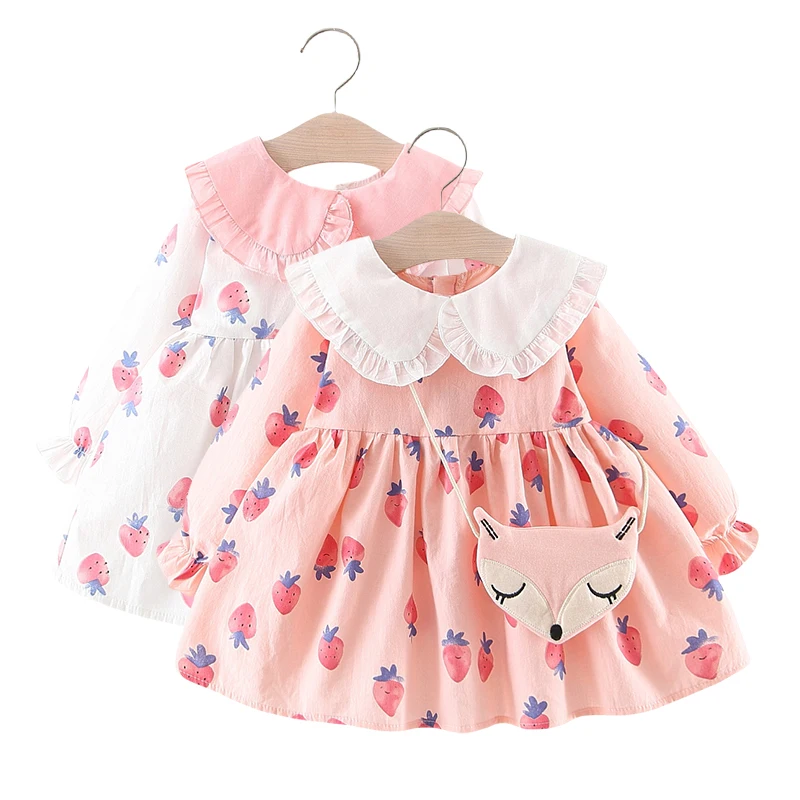 2 Pieces Cartoon Cute Toddler Dresses+Bag Newborn Clothes Spring Princess Dress For Baby Girls Clothing Long Sleeve Cotton
2 Pieces Cartoon Cute Toddler Dresses+Bag Newborn Clothes Spring Princess Dress For Baby Girls Clothing Long Sleeve Cotton