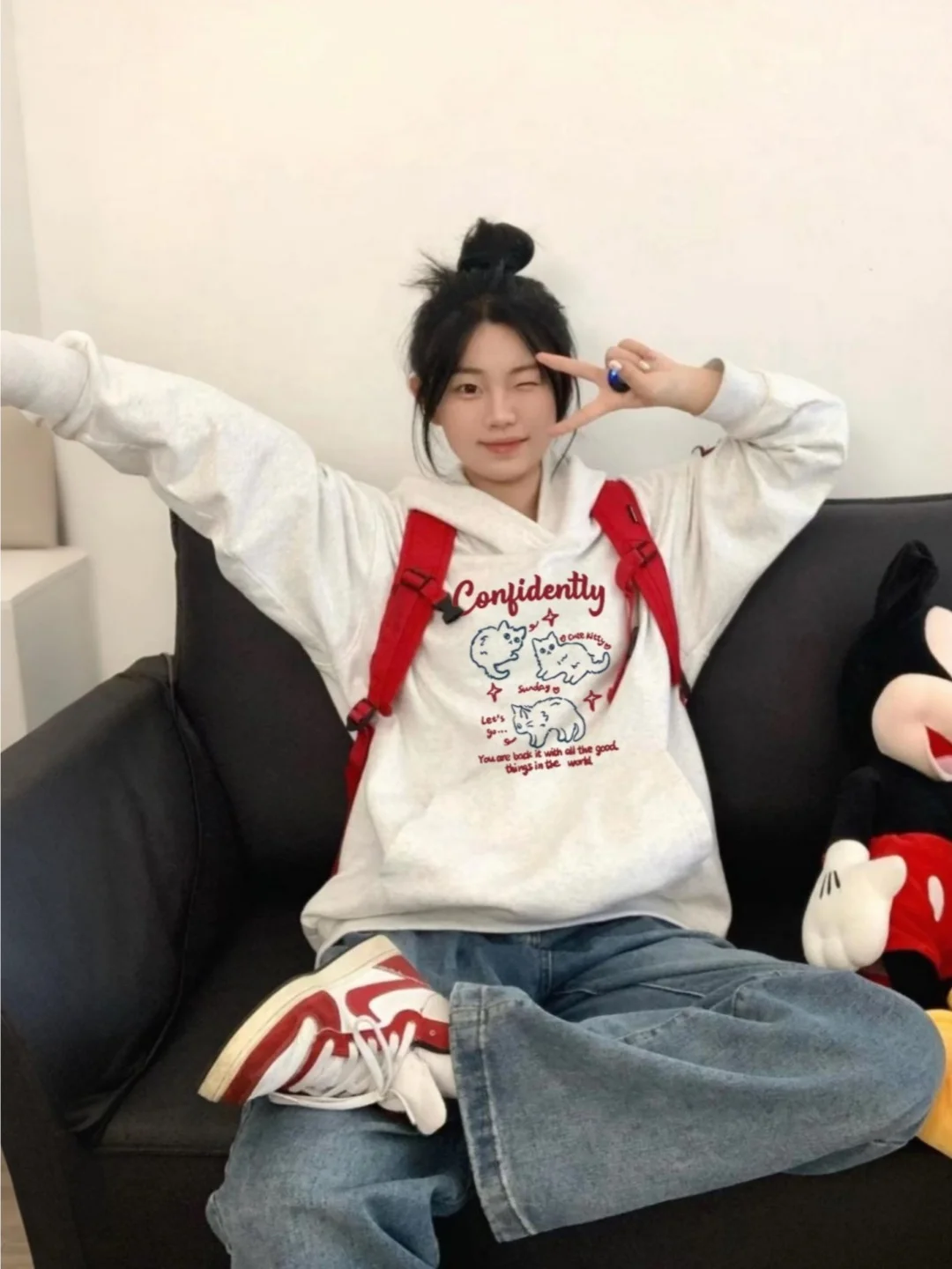 Женская толстовка-худи свободного кроя с флисовой подкладкой в корейско-американском стиле, повседневный лонгслив с принтом, новинка ранней осени 2025 года
Женская толстовка-худи свободного кроя с флисовой подкладкой в корейско-американском стиле, повседневный лонгслив с принтом, новинка ранней осени 2025 года