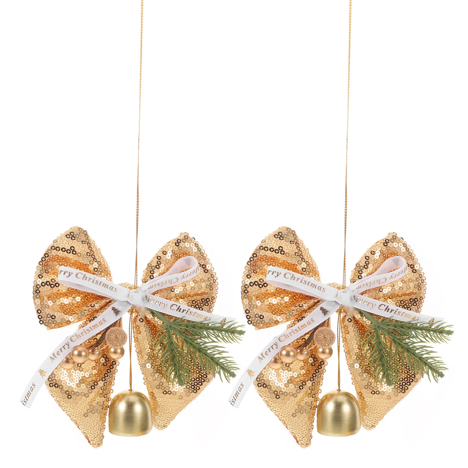 2Pcs Christmas Bell Ornaments Glitter Decorative Bowknot Jingle Bells Xmas Tree Hanging Ornament Wreath Garland Festive Decor
2Pcs Christmas Bell Ornaments Glitter Decorative Bowknot Jingle Bells Xmas Tree Hanging Ornament Wreath Garland Festive Decor