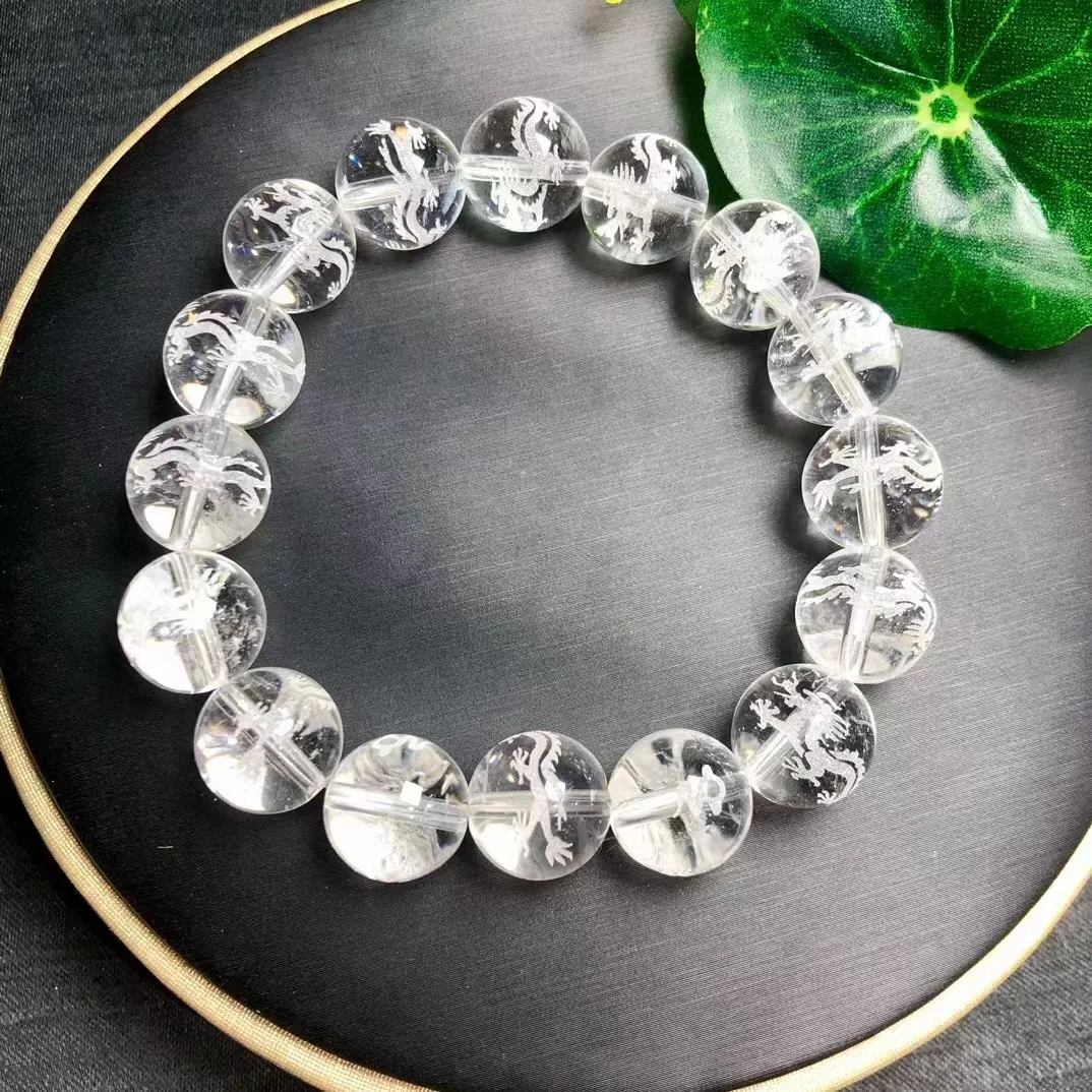 Unit One Bracelet 12mm Popular Wholesale Natural Clear Quartz Crystal Healing Bead With Dragon Bracelet Special For Jewelry Gift
Unit One Bracelet 12mm Popular Wholesale Natural Clear Quartz Crystal Healing Bead With Dragon Bracelet Special For Jewelry Gift