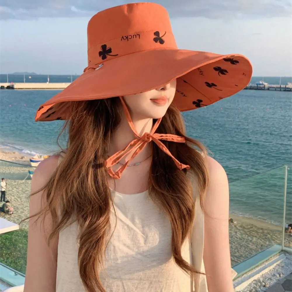 Fashion Sweet Wide Brim Sun Hat Anti-UV Double Sided Sunshade Fisherman Hat Visor Cap Solid Color Sun Protection Cap Travel
Fashion Sweet Wide Brim Sun Hat Anti-UV Double Sided Sunshade Fisherman Hat Visor Cap Solid Color Sun Protection Cap Travel