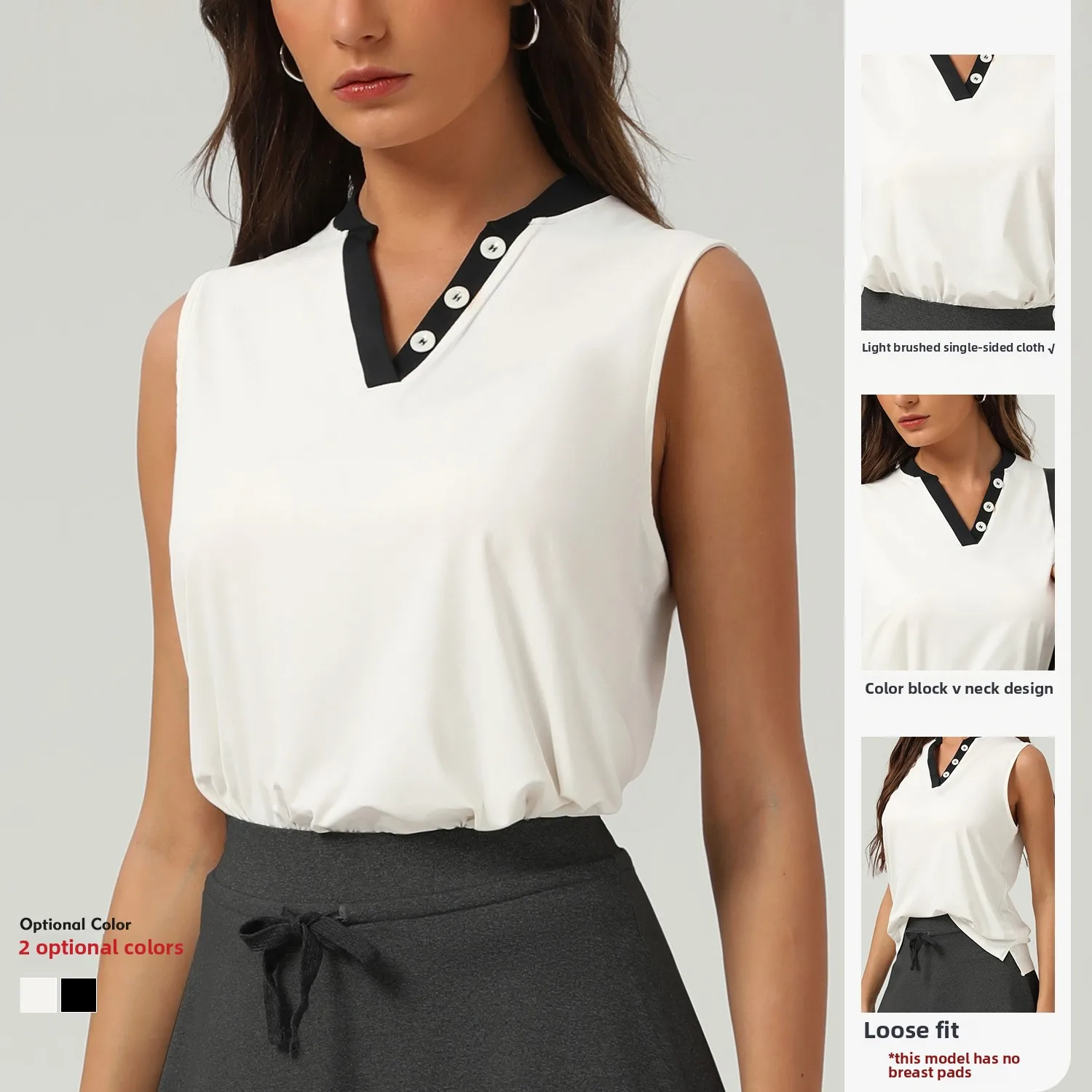 2025 New Women's Breathable Loose Yoga Sleeveless Vest - v Collar Color Matching Design High Elastic Ideal for Running Fitness
2025 New Women's Breathable Loose Yoga Sleeveless Vest - v Collar Color Matching Design High Elastic Ideal for Running Fitness