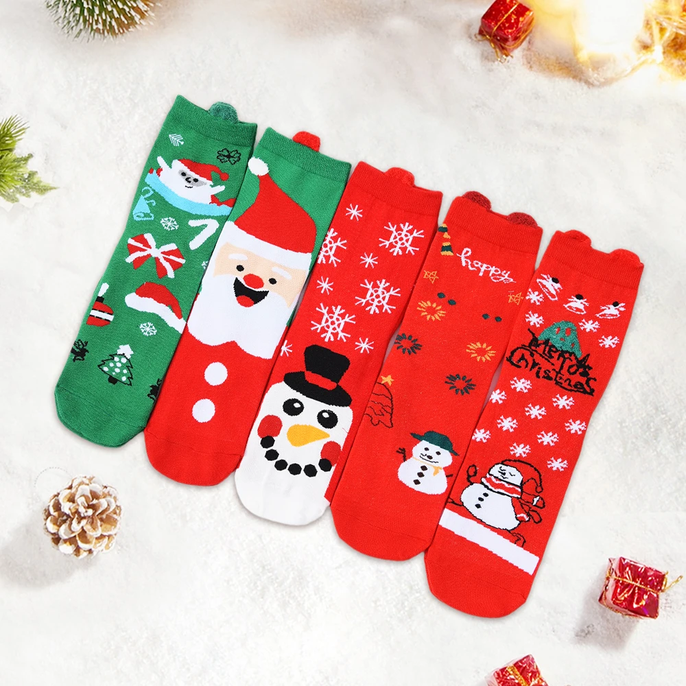 5 Pairs Merry Christmas Cotton Cartoon Socks Merry Home Decoration For Home Xmas Ornaments Gifts Party Supplies
5 Pairs Merry Christmas Cotton Cartoon Socks Merry Home Decoration For Home Xmas Ornaments Gifts Party Supplies
