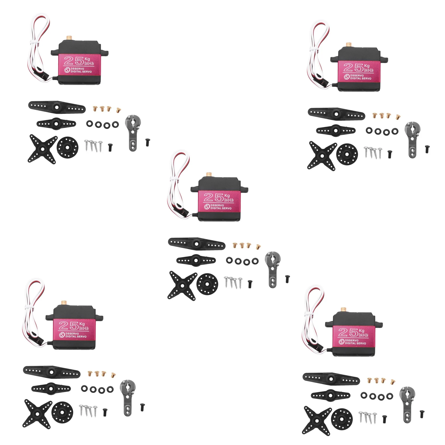 B78B-5X 25KG Digital Servo Full Metal Gear High Torque Waterproof For RC Car Crawler Robot Control Angle 270°
B78B-5X 25KG Digital Servo Full Metal Gear High Torque Waterproof For RC Car Crawler Robot Control Angle 270°