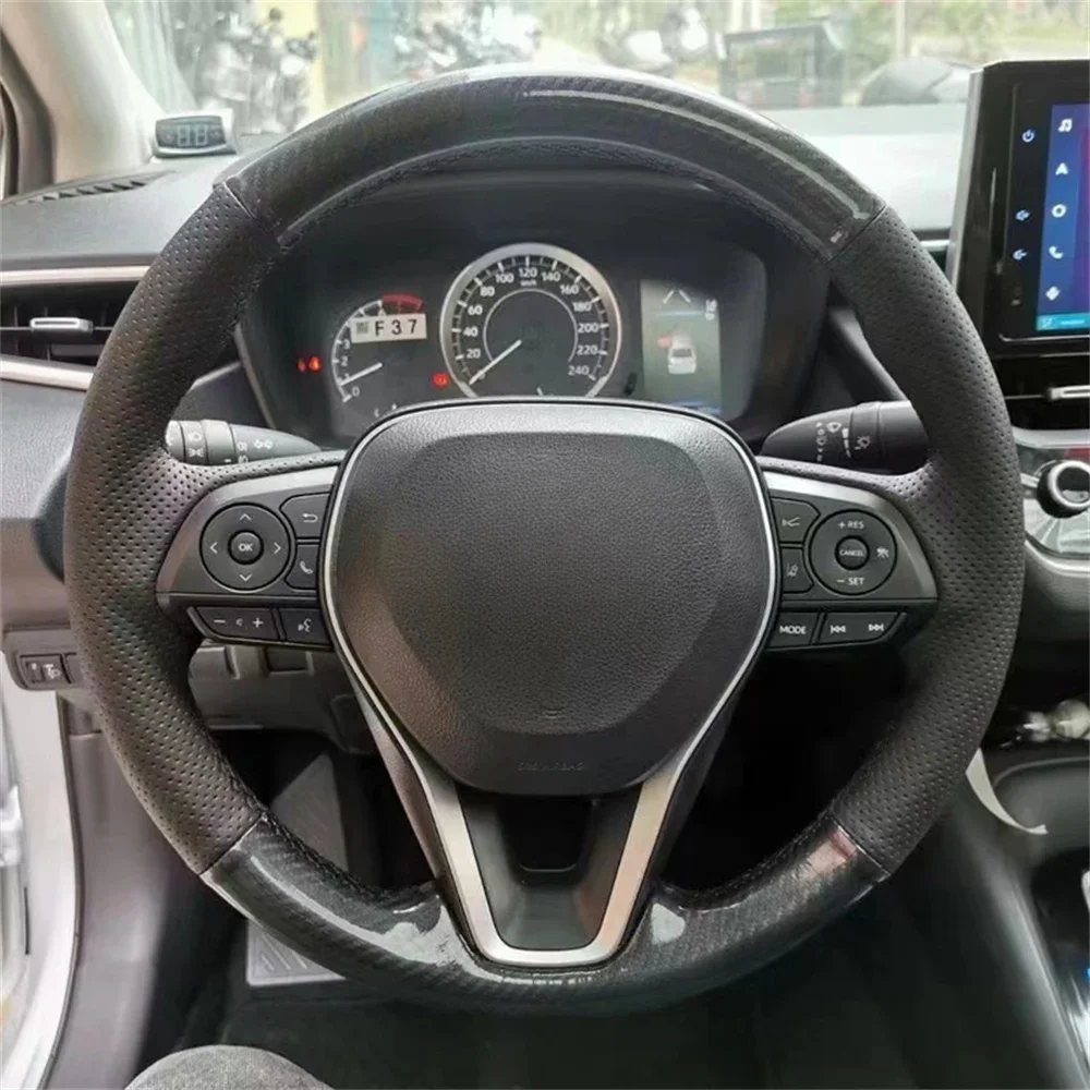 DIY Car Steering Wheel Cover Carbon Fiber Interior For Toyota Avalon Camry Crown 2018 2019 2020-2021 RAV4 2019 Corolla 2018-2021
DIY Car Steering Wheel Cover Carbon Fiber Interior For Toyota Avalon Camry Crown 2018 2019 2020-2021 RAV4 2019 Corolla 2018-2021