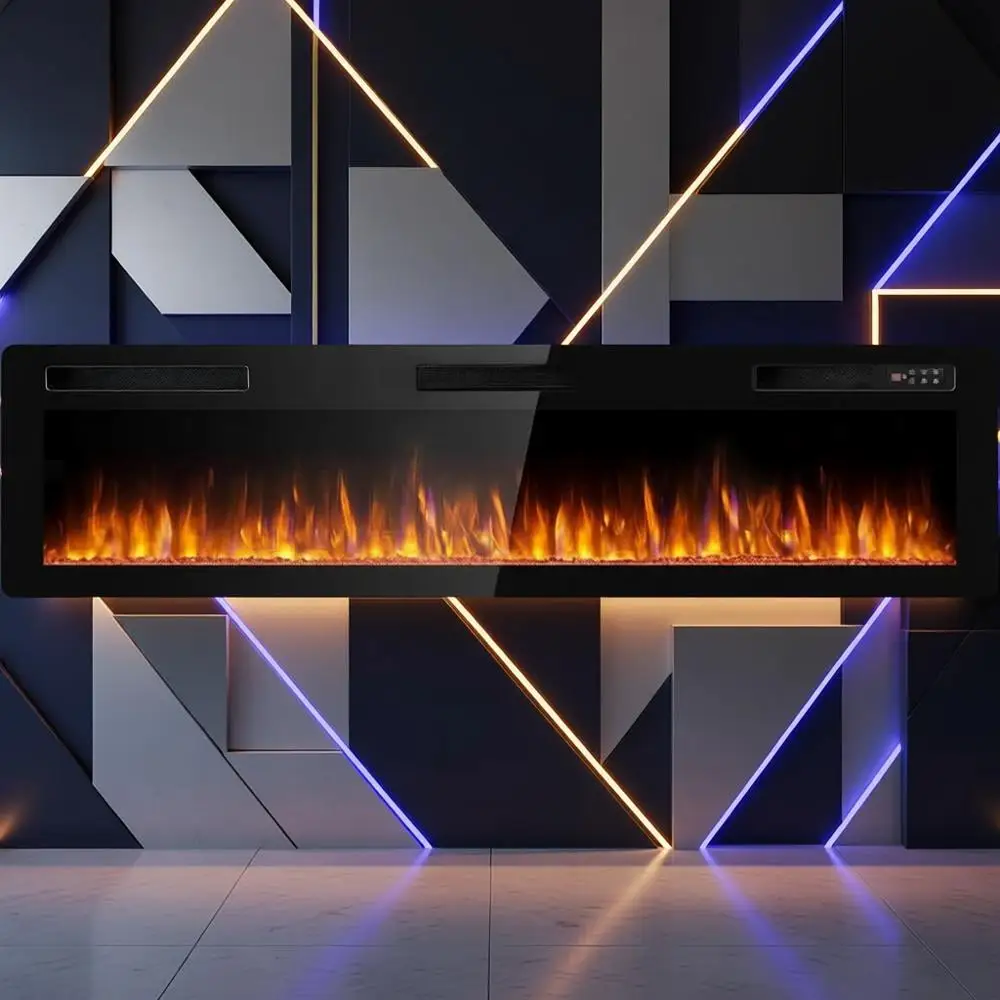 72 inch Ultra-Thin Silence Linear Electric ireplace, Reced Wall Mounted ireplace, it or 2 x 4 and 2 x 6 Stud, 12 Adjustable lame
72 inch Ultra-Thin Silence Linear Electric ireplace, Reced Wall Mounted ireplace, it or 2 x 4 and 2 x 6 Stud, 12 Adjustable lame