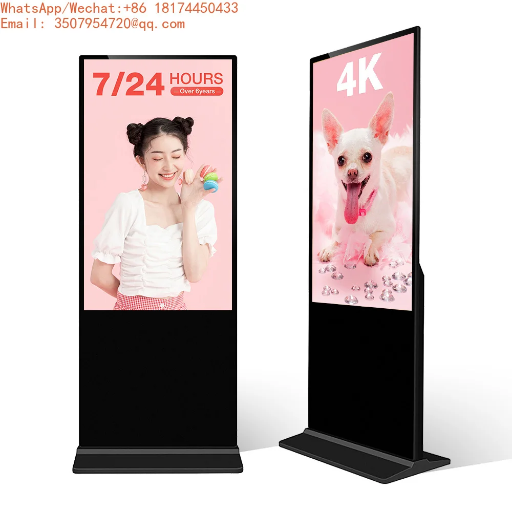 Shop Kiosk Lcd Billboard Display 4k Touch Screen Interactive Advertising Digital Signage Indoor Floor Stand Vertical Totem
Shop Kiosk Lcd Billboard Display 4k Touch Screen Interactive Advertising Digital Signage Indoor Floor Stand Vertical Totem