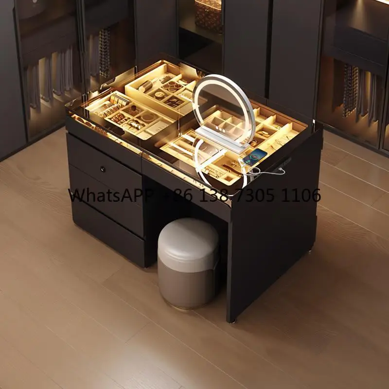Simple Nakajima Dresser Integrated Mirror Bedroom Multifunctional Double-sided Storage Chest Cloakroom Jewelry Counter
Simple Nakajima Dresser Integrated Mirror Bedroom Multifunctional Double-sided Storage Chest Cloakroom Jewelry Counter