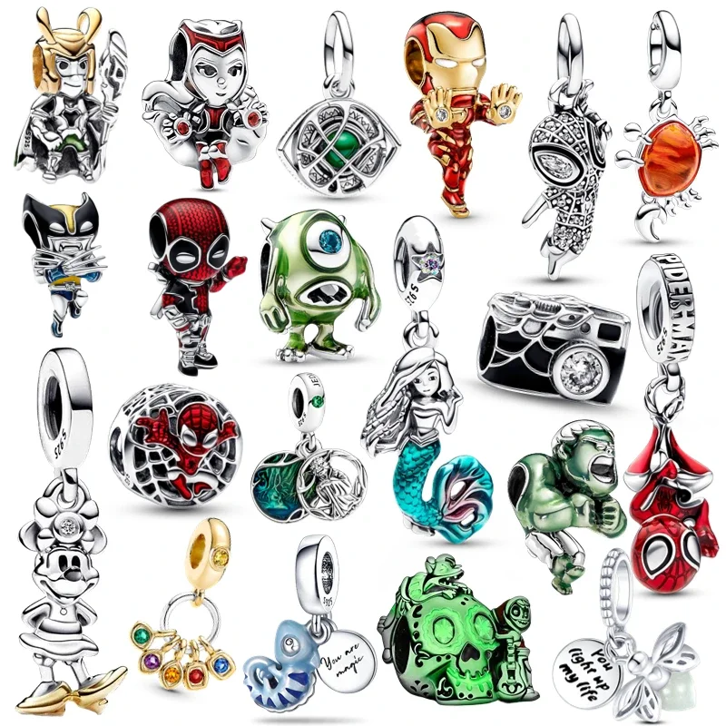 Disney Sterling Silver 925 Charm Avengers Hero Marvel Beads for DIY Original Bracelet Necklace Minnie Women's Pendant Jewelry
Disney Sterling Silver 925 Charm Avengers Hero Marvel Beads for DIY Original Bracelet Necklace Minnie Women's Pendant Jewelry