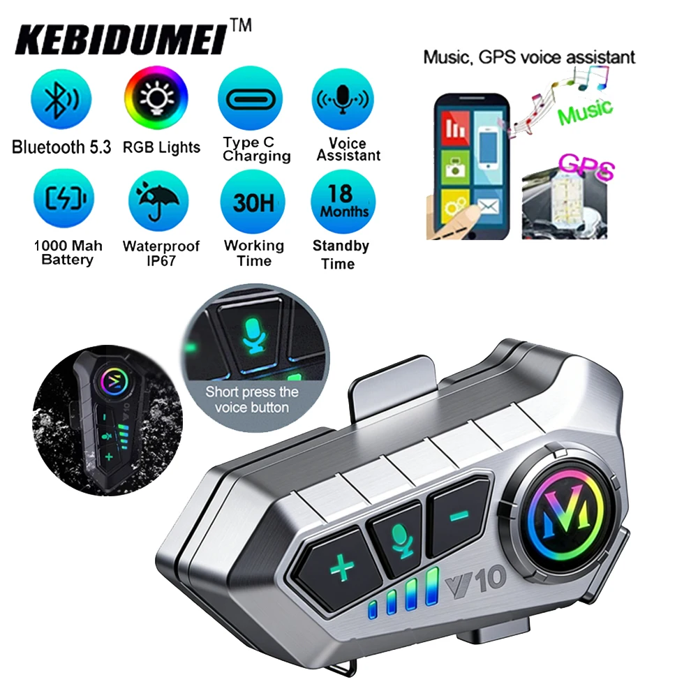 Y10 Motorcycle Helmet Headset Bluetooth 5.3 Voice Contro Motorcycle Wireless Hands-on Talking Headset Waterproof
Y10 Motorcycle Helmet Headset Bluetooth 5.3 Voice Contro Motorcycle Wireless Hands-on Talking Headset Waterproof
