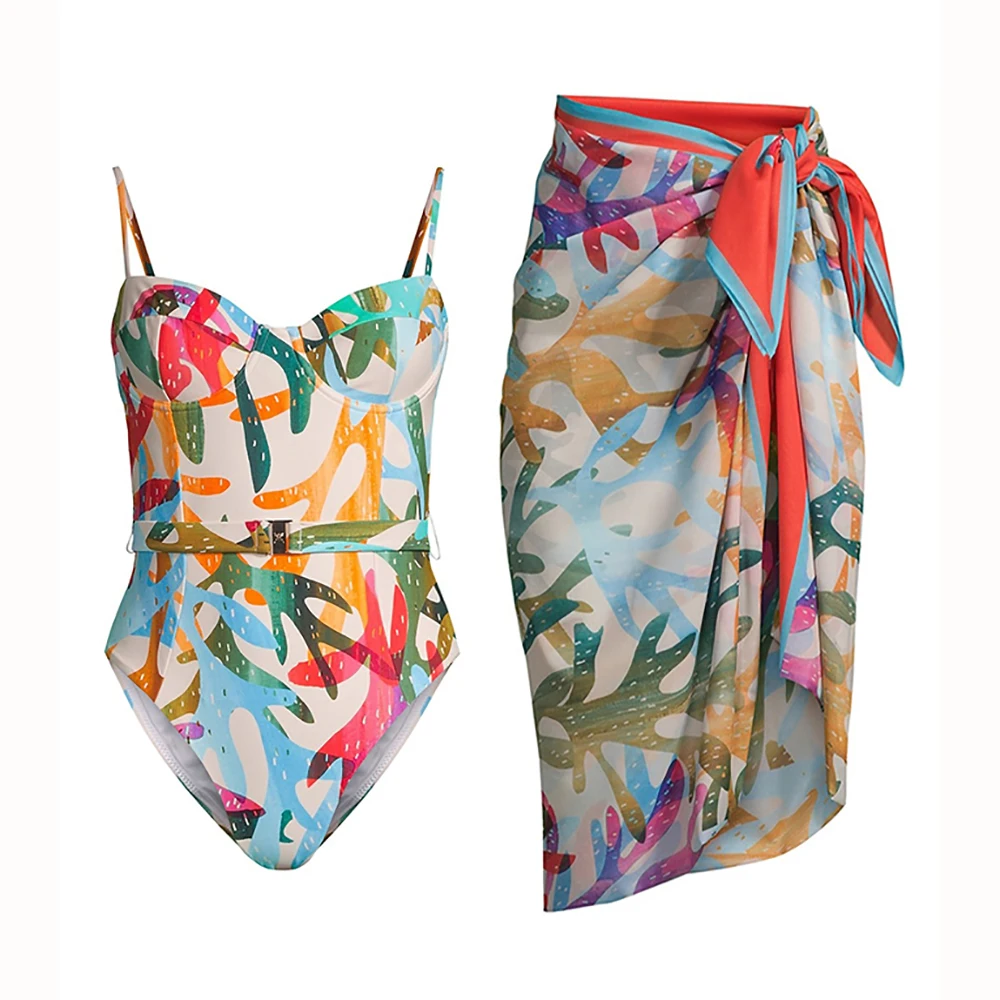 2024 Color Ocean Print Swimsuit Luxury One Piece Fashion Bikini and Cover Up Sling Swimwear Summer Beach Bathing Suit Halter
2024 Color Ocean Print Swimsuit Luxury One Piece Fashion Bikini and Cover Up Sling Swimwear Summer Beach Bathing Suit Halter