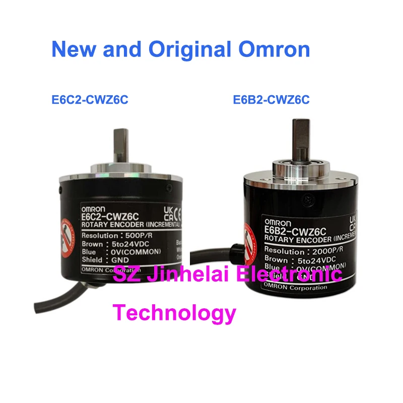 New and Original Omron 5-24VDC Electrical Switch Rotary Encoder E6B2-CWZ6C E6C2-CWZ6C 100 200 360 500 600 1000 1024 2000P/R 2M
New and Original Omron 5-24VDC Electrical Switch Rotary Encoder E6B2-CWZ6C E6C2-CWZ6C 100 200 360 500 600 1000 1024 2000P/R 2M