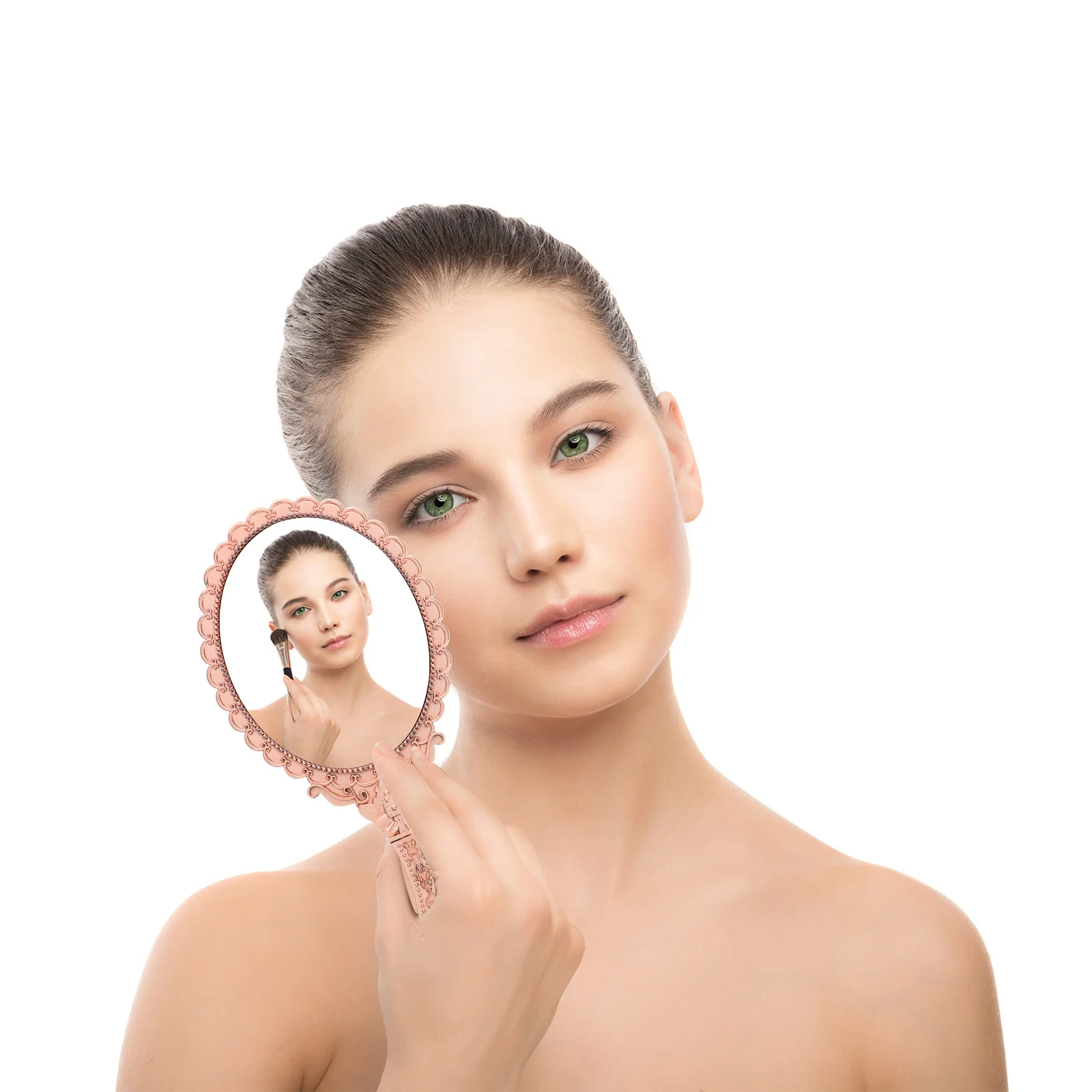 2pcs Vintage Handheld Mirrors Retro Floral Design Clear View Makeup Mirror Portable Compact Travel Vanity Cute Embossed Face
2pcs Vintage Handheld Mirrors Retro Floral Design Clear View Makeup Mirror Portable Compact Travel Vanity Cute Embossed Face