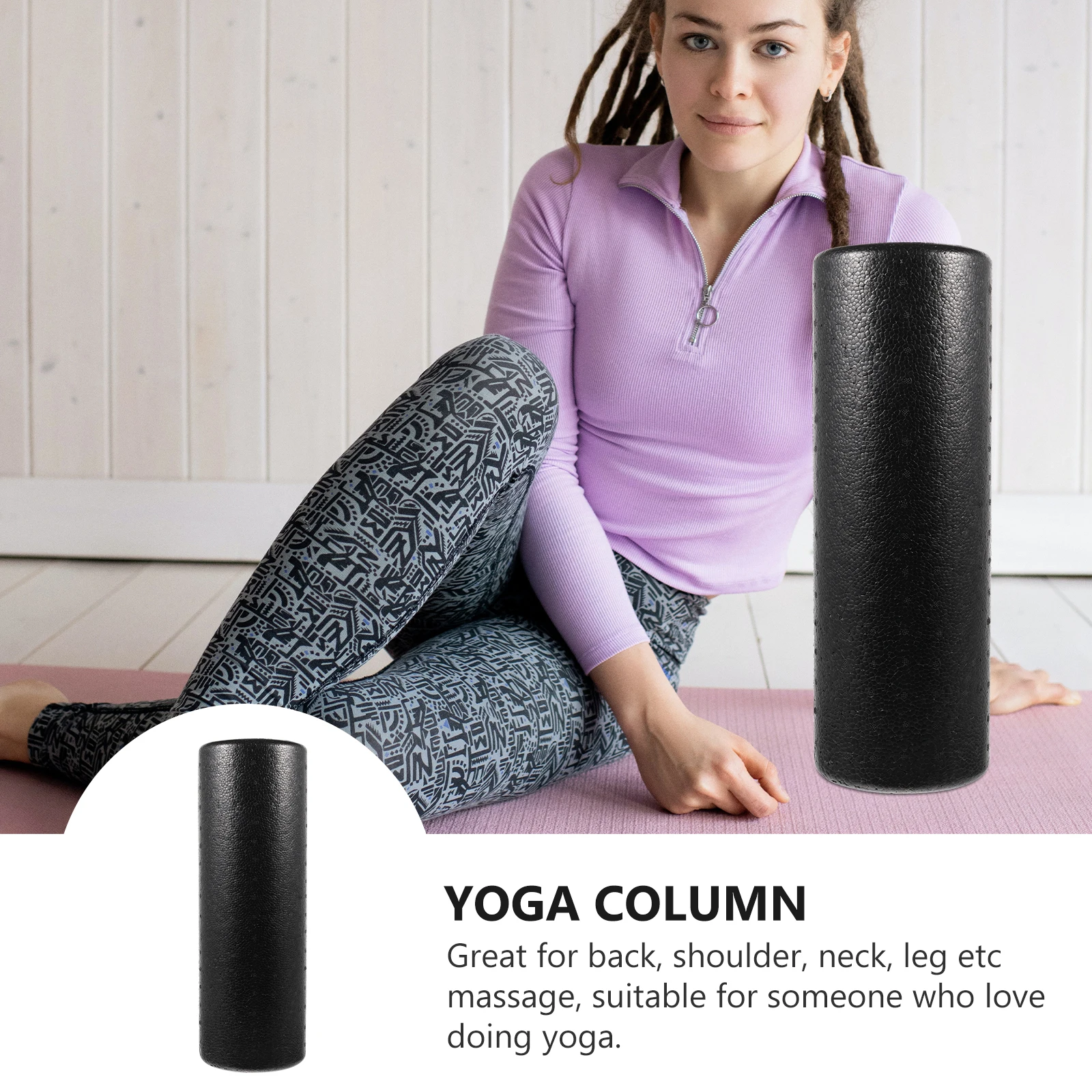 Yoga Column Foam Roller for Massage Black Soft Body Trigger Point Fitness Accessory Balance Board Spinal Stabilization
Yoga Column Foam Roller for Massage Black Soft Body Trigger Point Fitness Accessory Balance Board Spinal Stabilization