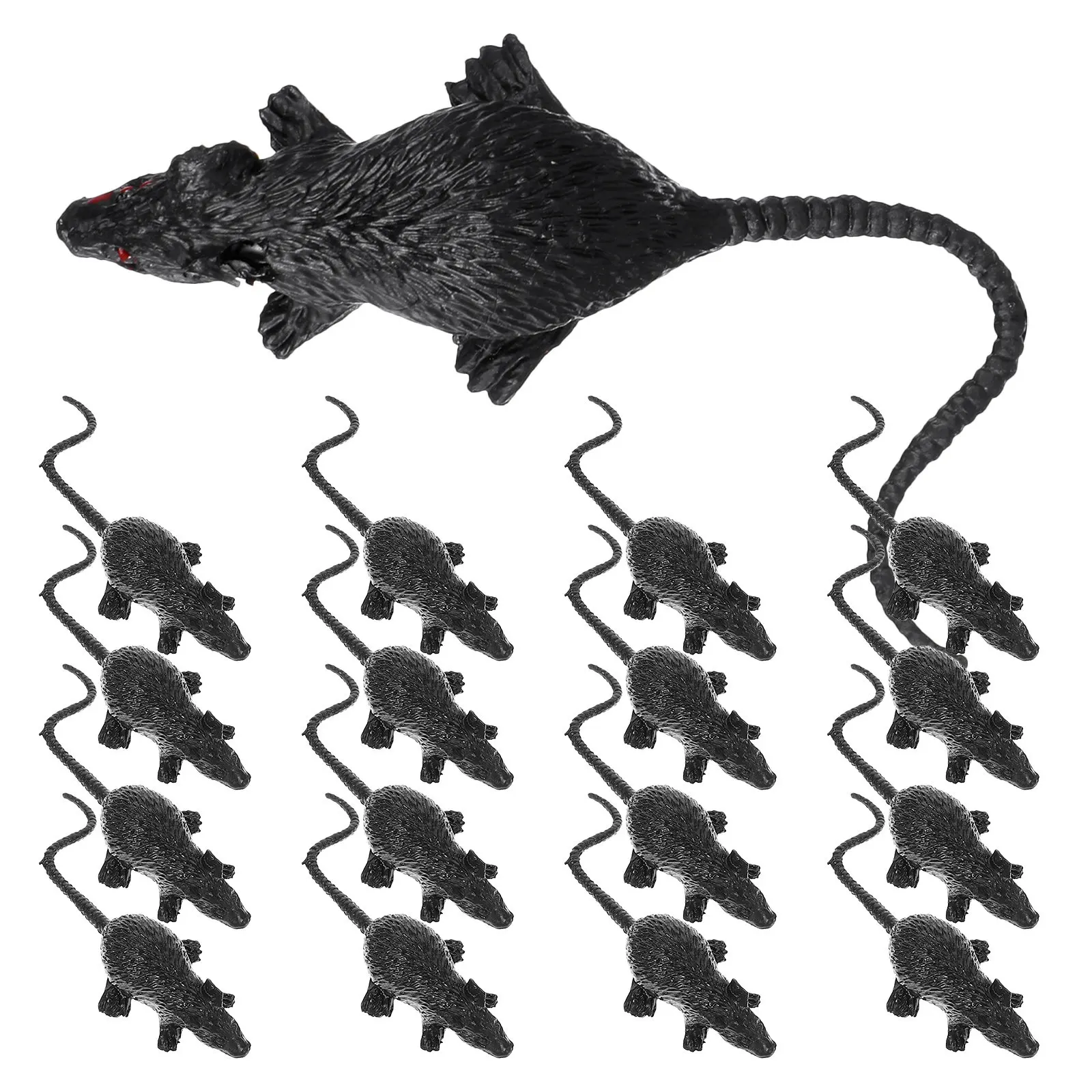 20Pcs Plastic Mini Rats Realistic Fake Rat Prank Prop Halloween Party Joke Supplies Creepy Scary Mouse Simulation Decor
20Pcs Plastic Mini Rats Realistic Fake Rat Prank Prop Halloween Party Joke Supplies Creepy Scary Mouse Simulation Decor