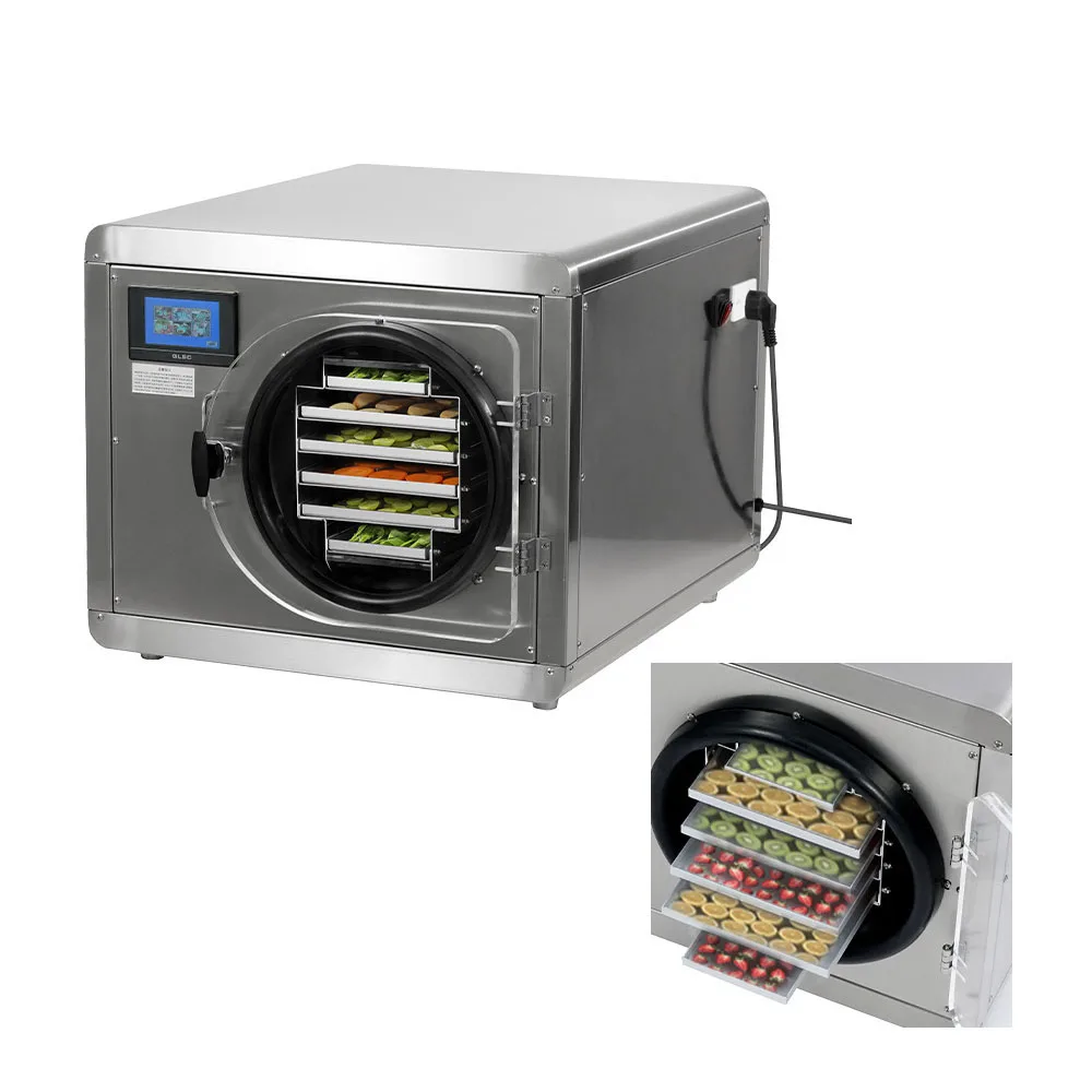 Low Price Professional Home Sized Fruit Food Freeze Dryer Lyophilizer Vacuum Sublimation Dryer Freeze Drying Machine for Sale
Low Price Professional Home Sized Fruit Food Freeze Dryer Lyophilizer Vacuum Sublimation Dryer Freeze Drying Machine for Sale