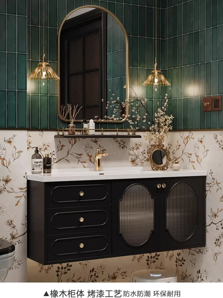 Retro bathroom cabinet combination ceramic integrated basin toilet washbasin cabinet
Retro bathroom cabinet combination ceramic integrated basin toilet washbasin cabinet