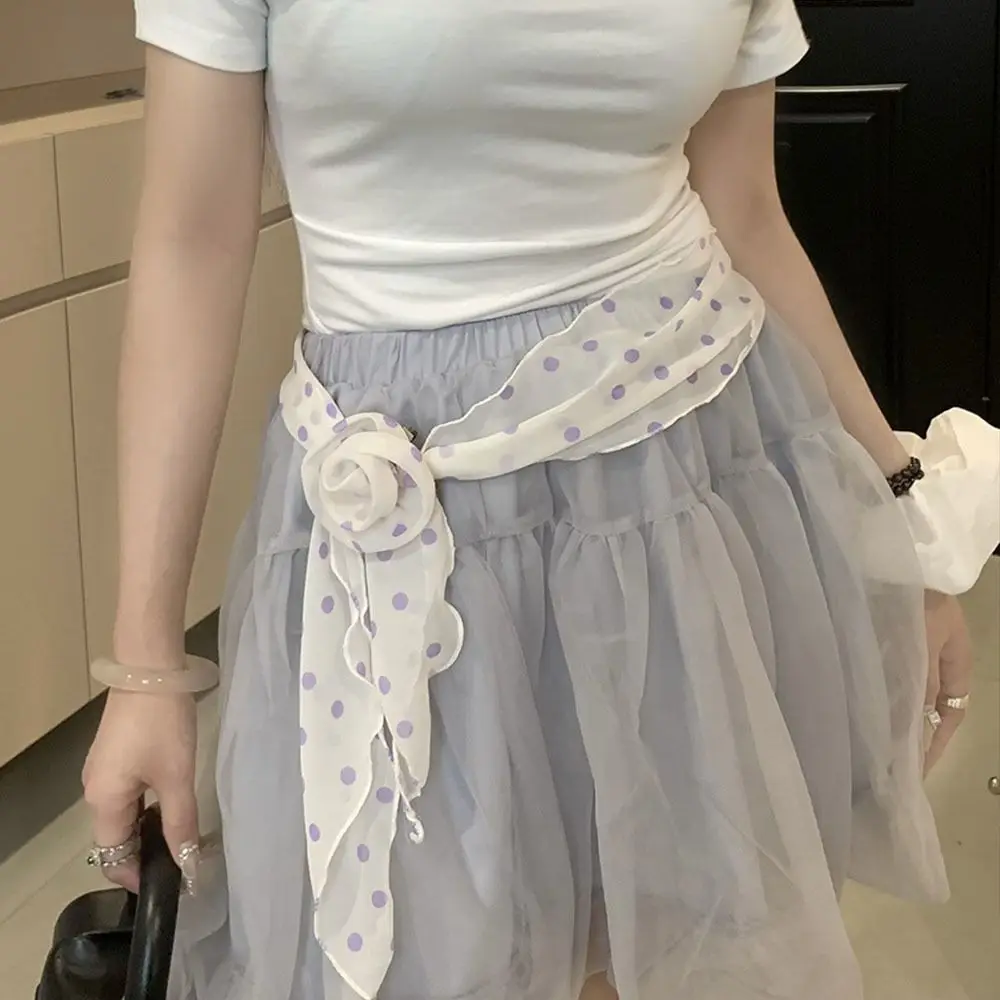 Fashion Y2k Long Polka Dot Waistband Designer Thin Silk Waist Belt Floral Tie Up Dress Jeans Belt Summer
Fashion Y2k Long Polka Dot Waistband Designer Thin Silk Waist Belt Floral Tie Up Dress Jeans Belt Summer