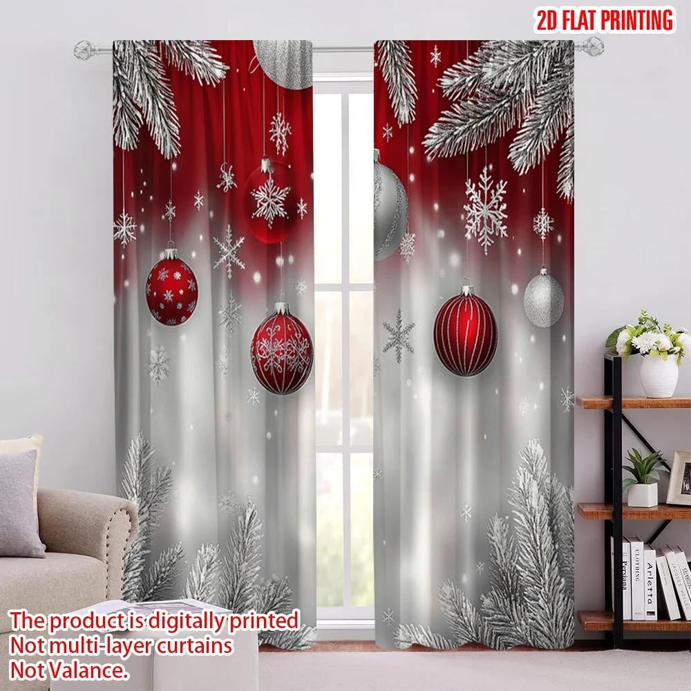 2Pcs 2D Flat PrintingChristmas Curtains Cute Winter Holiday Xmas Gifts Snowflakes Elf Window Drapes Suitable For Living Room
2Pcs 2D Flat PrintingChristmas Curtains Cute Winter Holiday Xmas Gifts Snowflakes Elf Window Drapes Suitable For Living Room