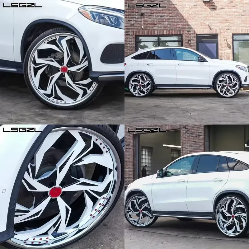 i LSGZL for 5x114.3 5x120 5x130 2 Piece Custom Black-White Polish Lips Forged Alloy Wheel Rim 16-26 Inch Wheel for
i LSGZL for 5x114.3 5x120 5x130 2 Piece Custom Black-White Polish Lips Forged Alloy Wheel Rim 16-26 Inch Wheel for