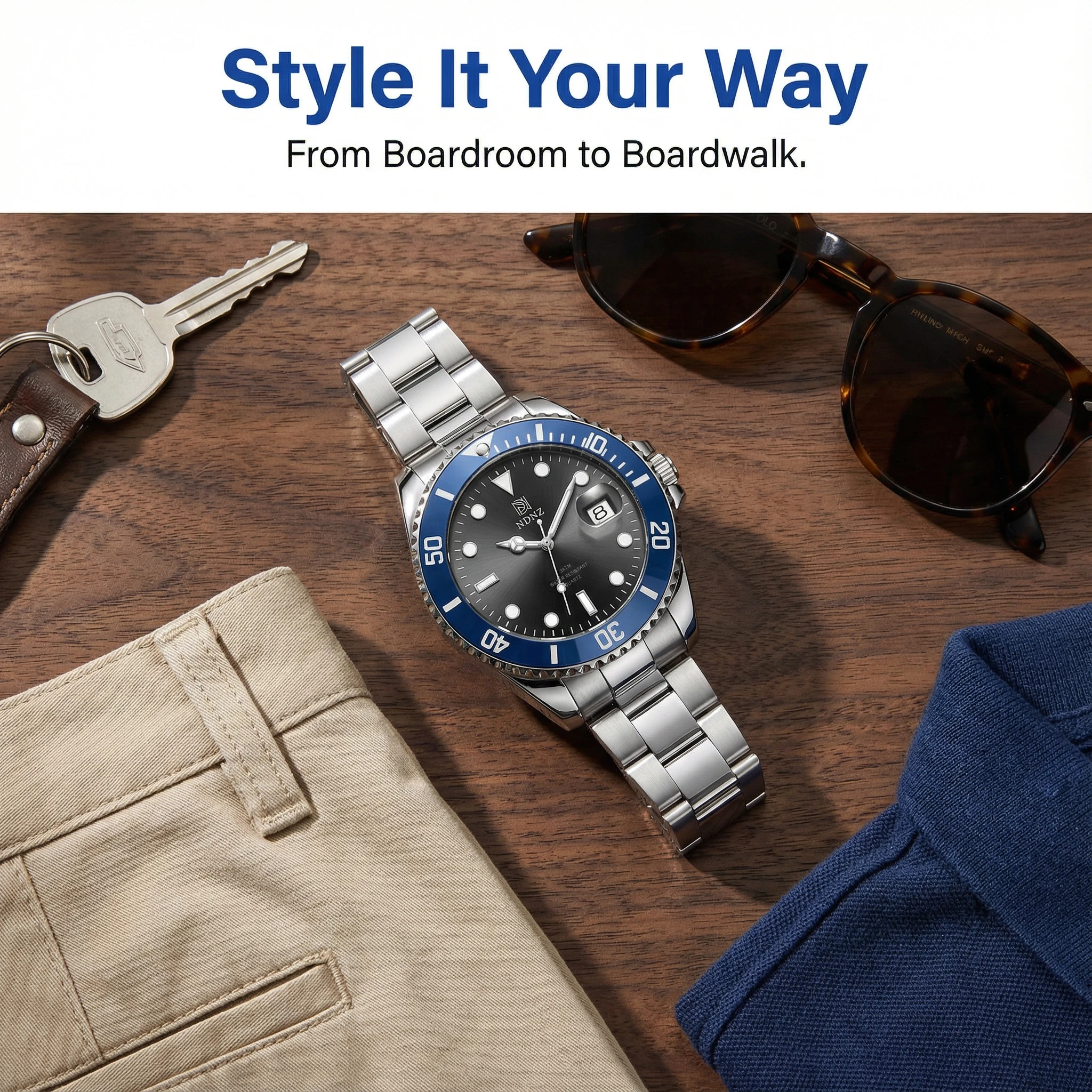 Мужские часы NDNZ, ремешок из цельной стали, цветной циферблат, кварцевые часы, подарок
Мужские часы NDNZ, ремешок из цельной стали, цветной циферблат, кварцевые часы, подарок