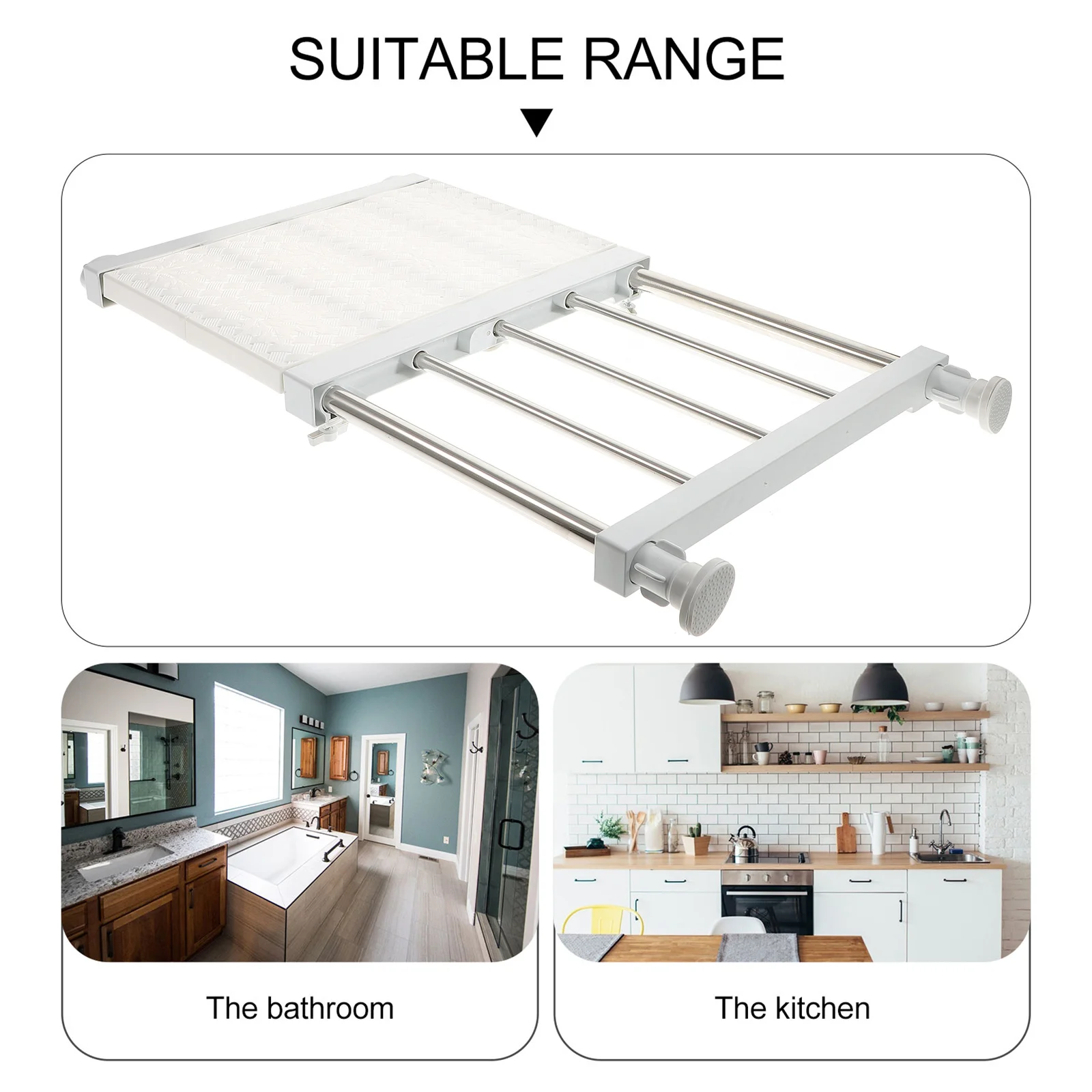 1Set Adjustable Closet Shelf Divider Retractable Storage Rack for Wardrobe Cabinet Bathroom Space Saving Organizer Clamp
1Set Adjustable Closet Shelf Divider Retractable Storage Rack for Wardrobe Cabinet Bathroom Space Saving Organizer Clamp