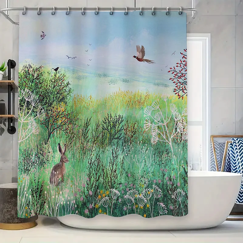 Nature Forest Rabbit Deer Shower Curtain Woodland Animals Bathroom Decor Vintage Farmhouse Rustic Backdrop Scenic Wall Tapestry
Nature Forest Rabbit Deer Shower Curtain Woodland Animals Bathroom Decor Vintage Farmhouse Rustic Backdrop Scenic Wall Tapestry
