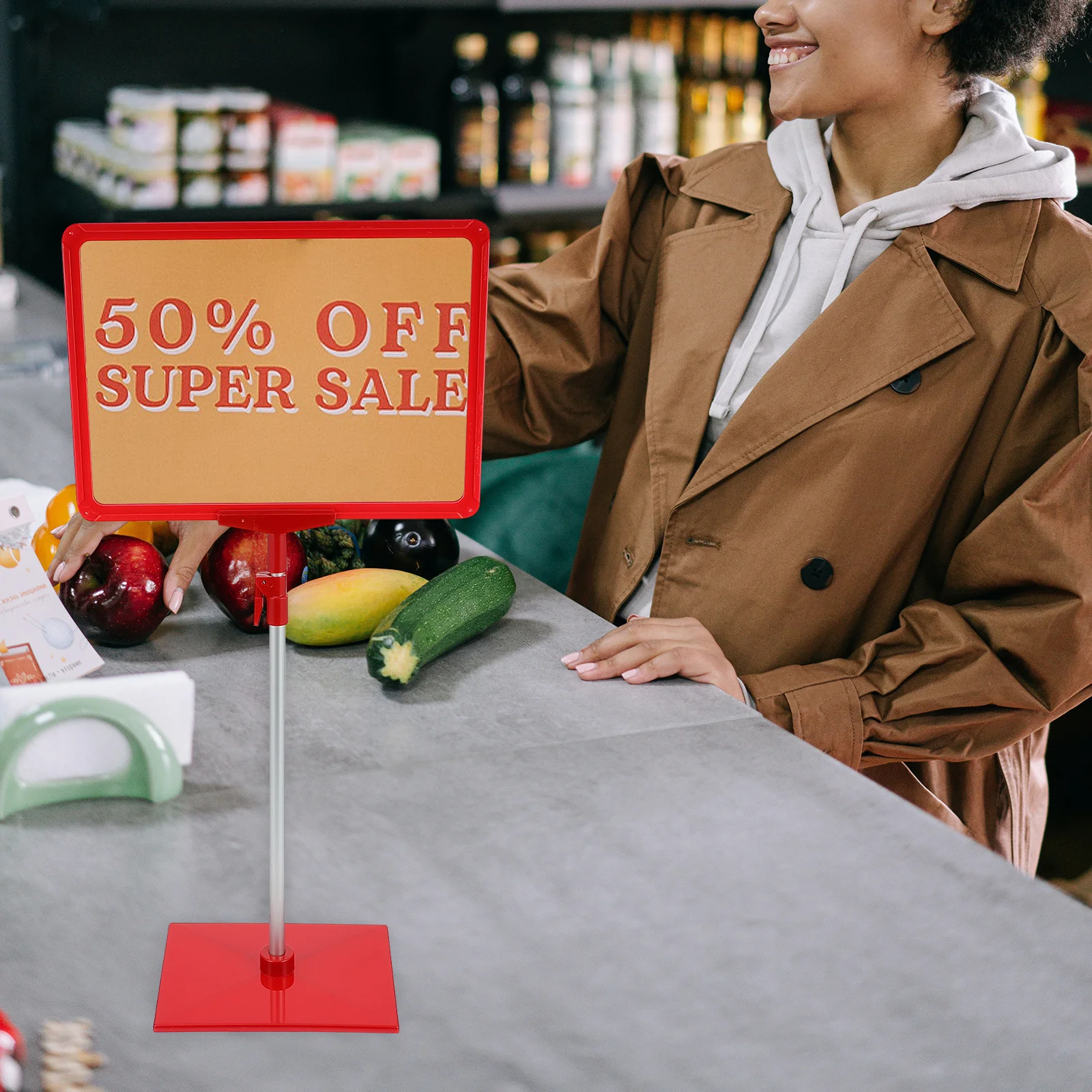 1pc A4 Poster Frame Transparent Display Adjustable Height For Signage Banner Holder Poster Show Stand Advertising Stand 
1pc A4 Poster Frame Transparent Display Adjustable Height For Signage Banner Holder Poster Show Stand Advertising Stand