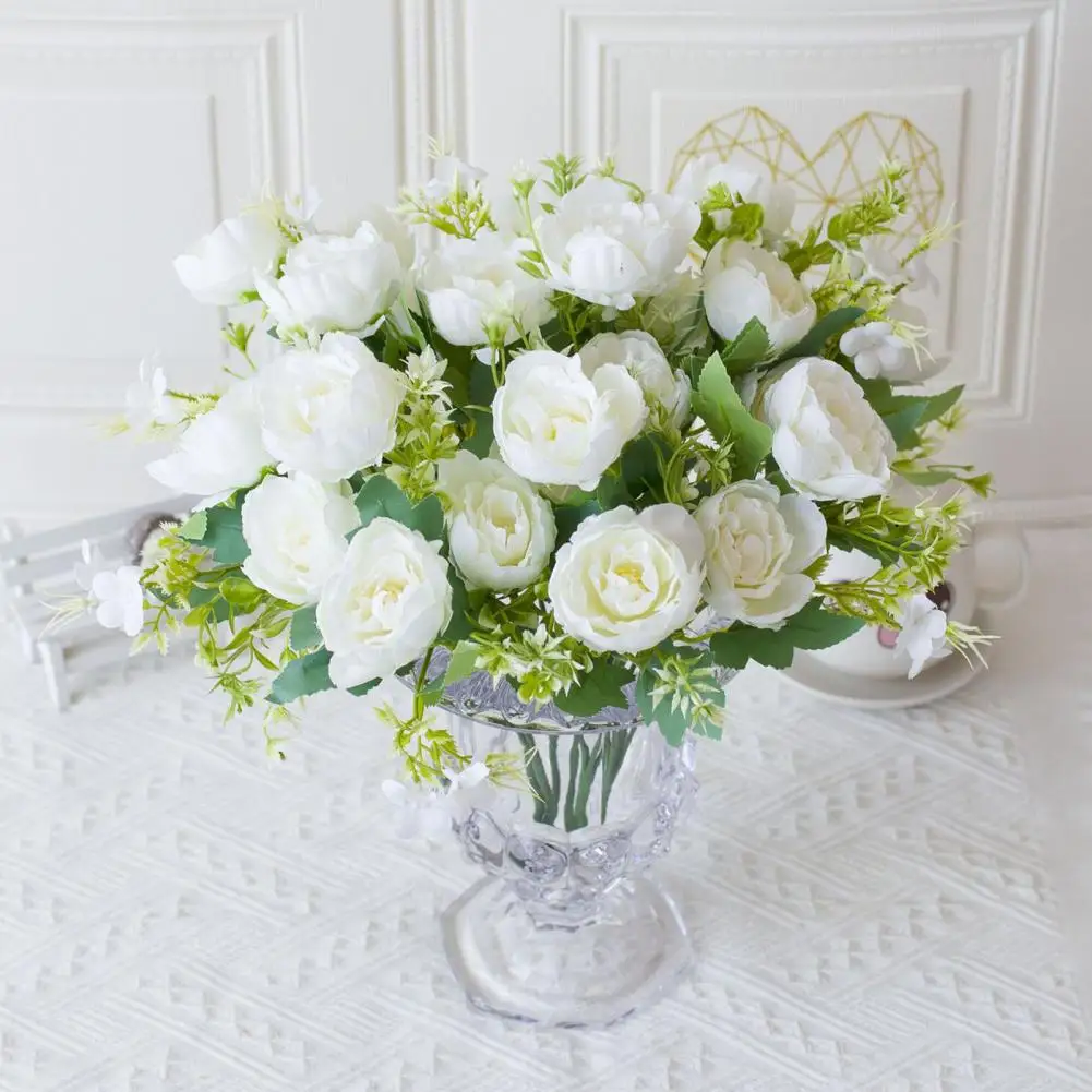 Artificial Peony Bouquet 5 Head Fake Silk Flower Wedding Party Table Centerpiece Plastic Faux Floral Plants Home Decoration
Artificial Peony Bouquet 5 Head Fake Silk Flower Wedding Party Table Centerpiece Plastic Faux Floral Plants Home Decoration