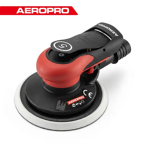 Air Sander Professional AEROPRO A313 Professional Pneumatic Random Orbital Sander 6 Inch Dual Action Air Sander with Central or Self‑Vacuum Function
