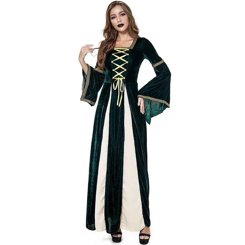 Halloween Women Dress Costumes For Women Long Sleeve Medieval Cosplay Vintage Vampire Witch Victorian Gothi Bandage Dress
Halloween Women Dress Costumes For Women Long Sleeve Medieval Cosplay Vintage Vampire Witch Victorian Gothi Bandage Dress
