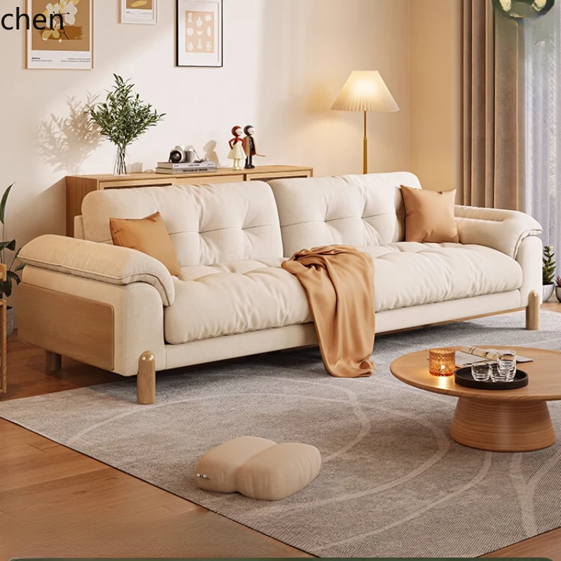HXL Japanese-style log wind sofa small apartment living room cream cloud solid wood anti-cat scratch fabric sofa
HXL Japanese-style log wind sofa small apartment living room cream cloud solid wood anti-cat scratch fabric sofa