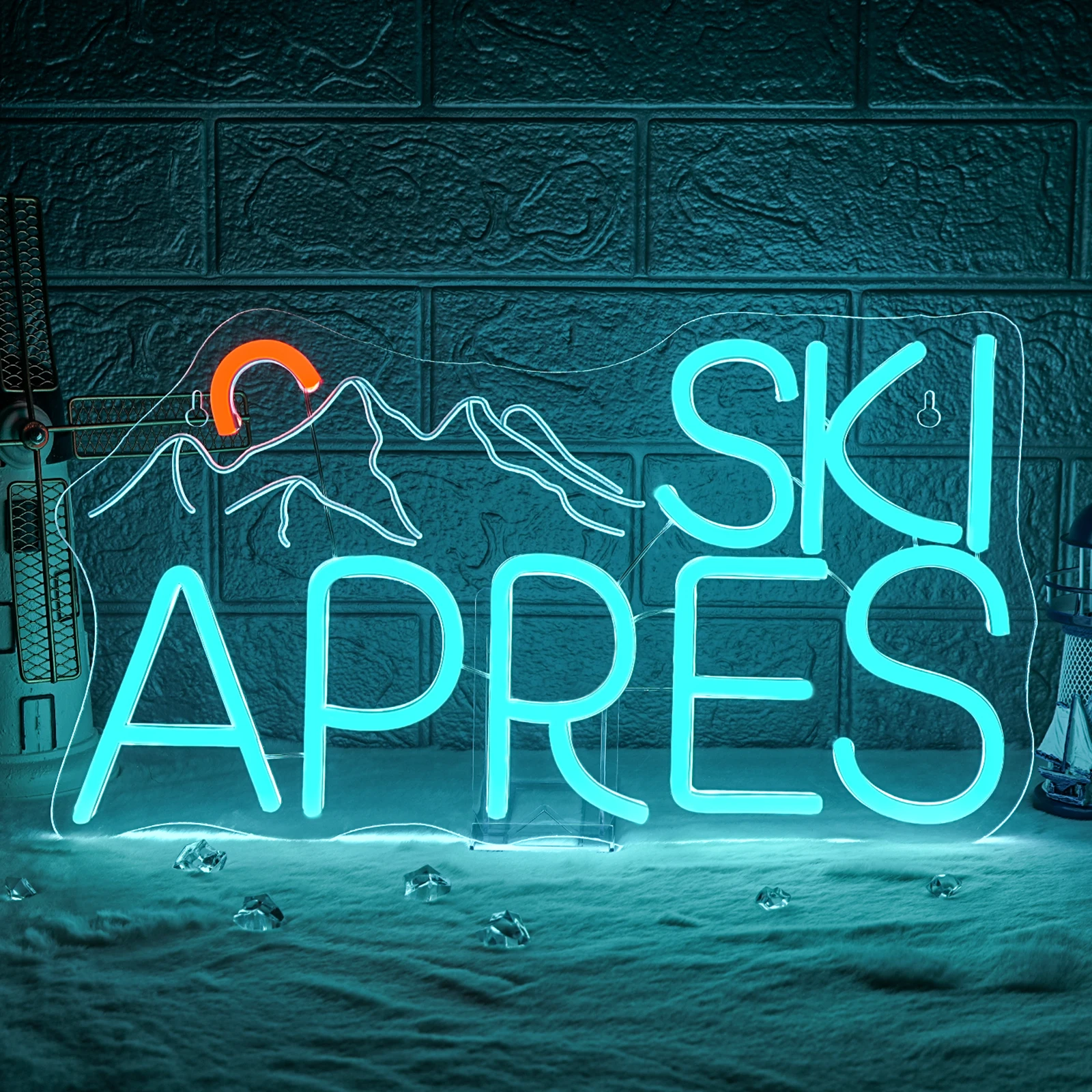 Ski apres Neon Sign Wall Decor for Ski Resorts Winter Sports Enthusiasts with Adjustable Brightness Mountain Themed Lighting
Ski apres Neon Sign Wall Decor for Ski Resorts Winter Sports Enthusiasts with Adjustable Brightness Mountain Themed Lighting